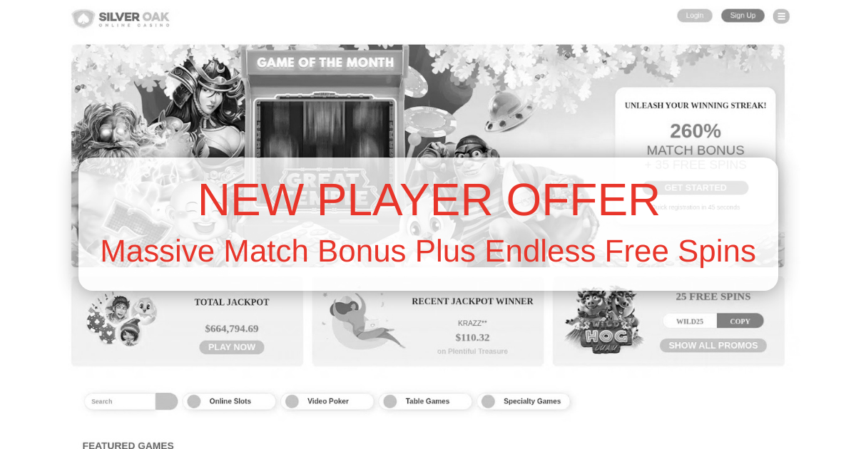 Silver Oak Casino: Top Slots for Canada